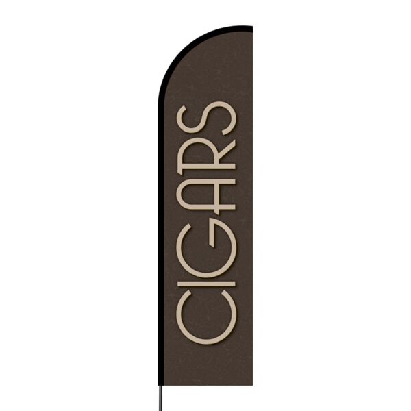 Cigars Flex Banner Flag - 16ft (Single Sided) Thumbnail