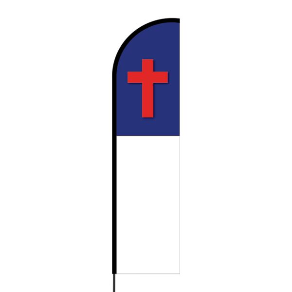 Cross Flex Banner Flag - 16ft (Single Sided) Thumbnail