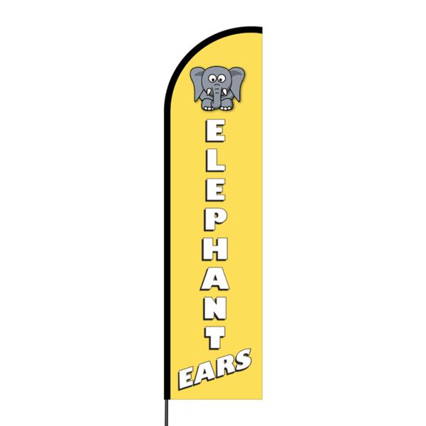 Elephant Ears Flex Banner Flag - 16ft (Single Sided) Thumbnail