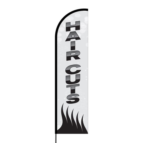 Haircuts Flex Banner Flag - 16ft (Single Sided) Thumbnail