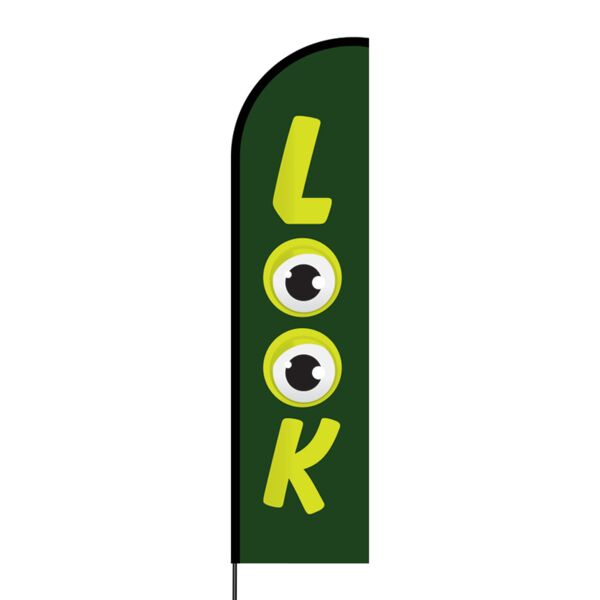 Look Flex Banner Flag - 16ft (Single Sided) Thumbnail