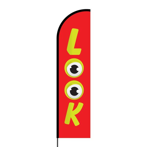 Look Flex Banner Flag - 16ft (Single Sided) Thumbnail
