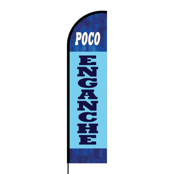 Poco Enganche Flex Banner Flag - 16ft (Single Sided) Thumbnail