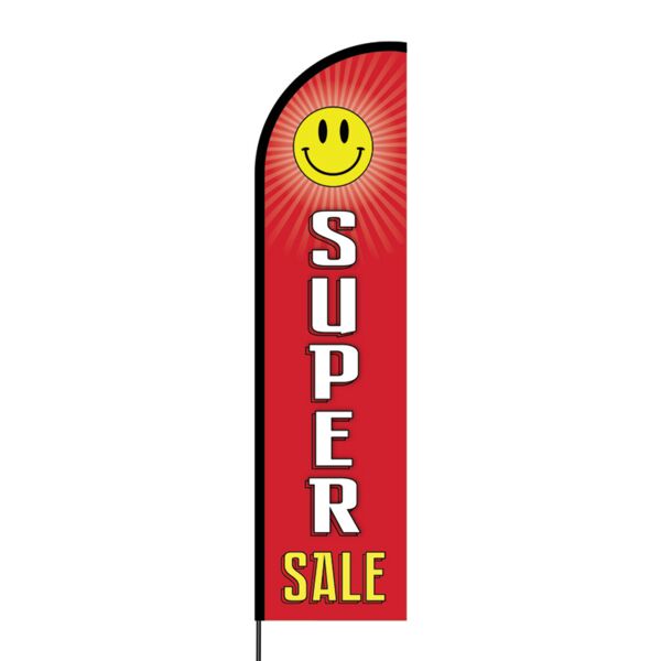 Super Sale Flex Banner Flag - 16ft (Single Sided) Thumbnail
