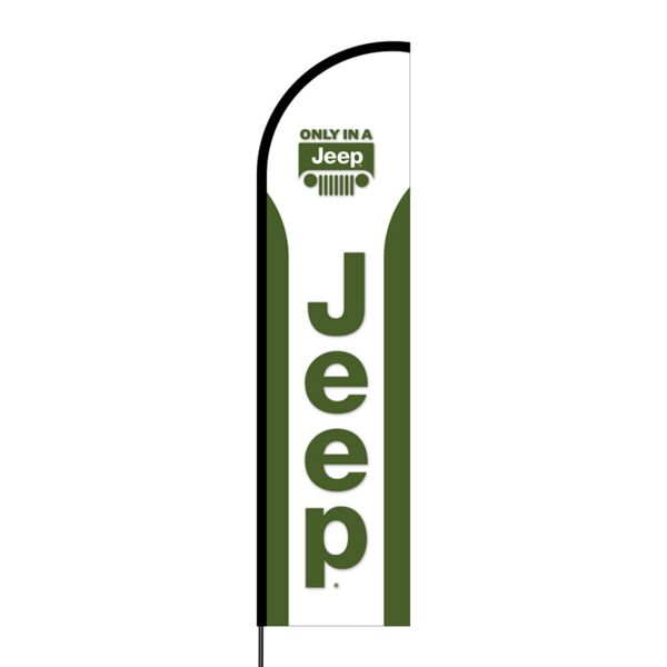 Jeep Flex Banner Flag - 16ft (Single Sided) Thumbnail