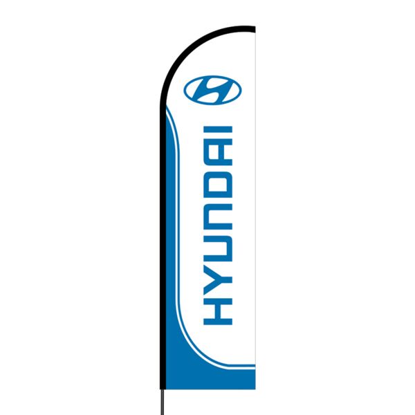 Hyundai Flex Banner Flag - 16ft (Single Sided) Thumbnail