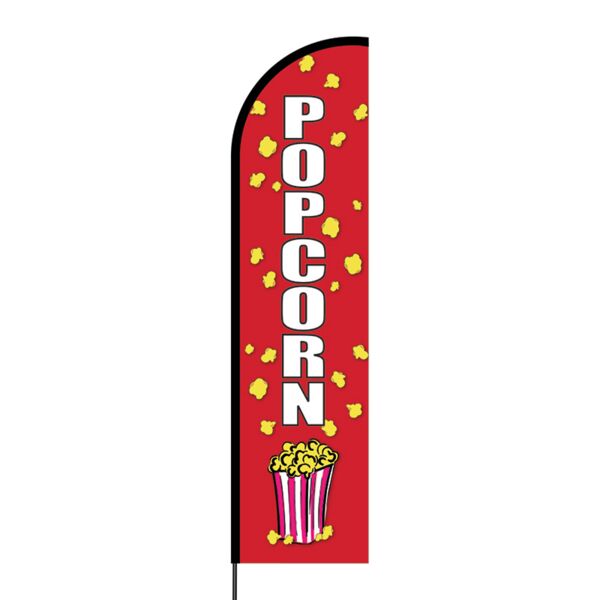 Popcorn Flex Banner Flag - 16ft (Single Sided) Thumbnail