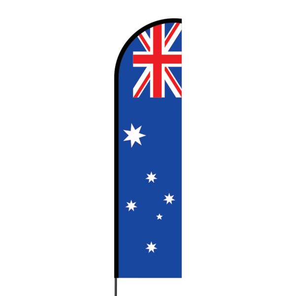 Australian Flex Banner Flag - 16ft (Single Sided) Thumbnail