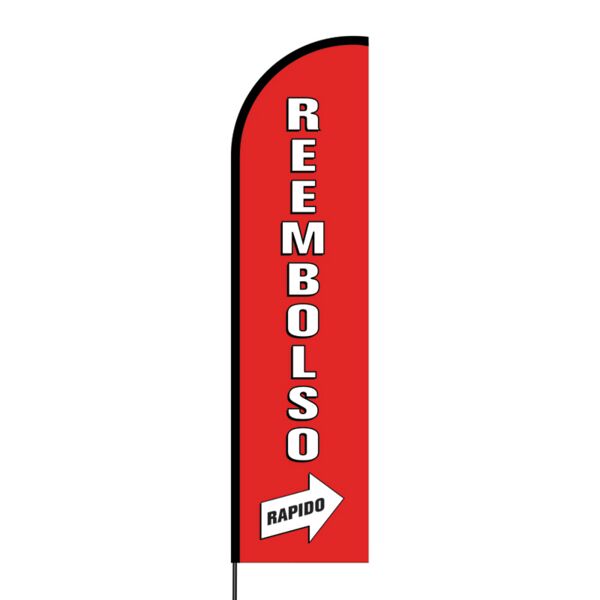 Reembolso Rapido Flex Banner Flag - 16ft (Single Sided) Thumbnail