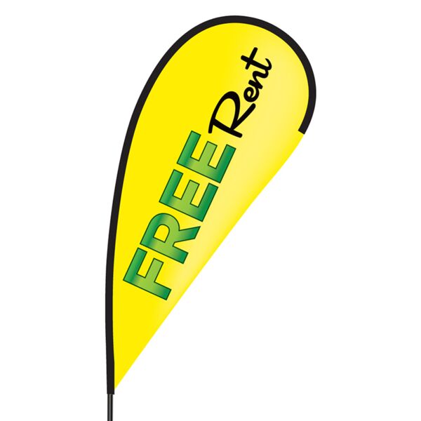 Free Rent Flex Blade Flag - 09' Single Sided Thumbnail