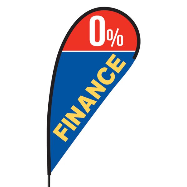 0% Financing Flex Blade Flag - 09' Single Sided Thumbnail