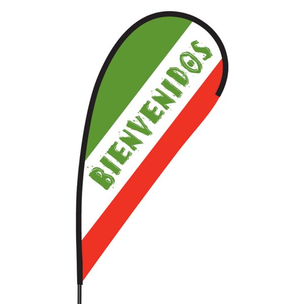 Bienvenidos Flex Blade Flag - 09' Single Sided Thumbnail