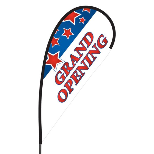 Grand Opening Flex Blade Flag - 09' Single Sided Thumbnail