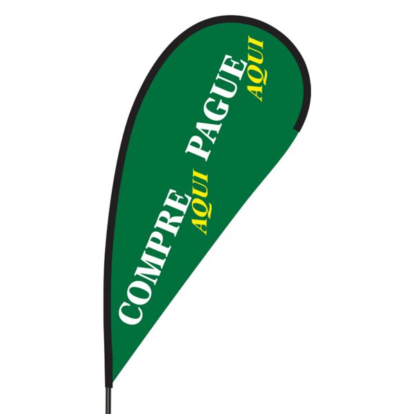 Compre Aqui Pague Aqui Flex Blade Flag - 09' Single Sided Thumbnail