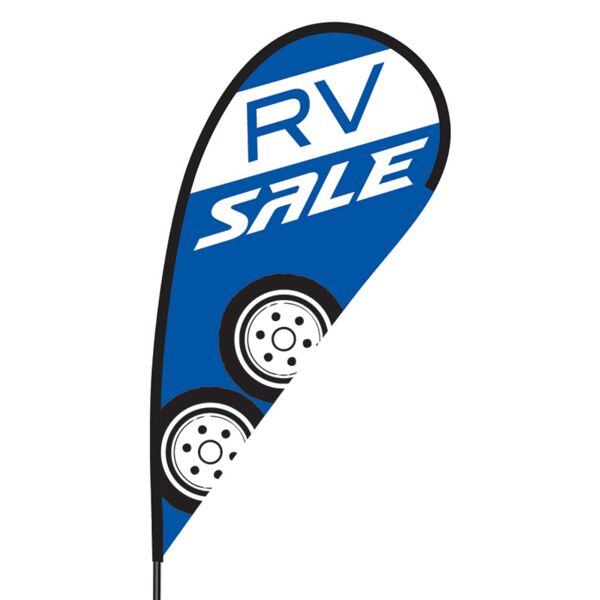 RV Sale Flex Blade Flag - 09' Single Sided Thumbnail