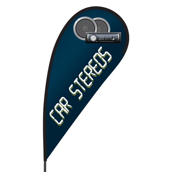 Car Stereos Flex Blade Flag - 09' Single Sided Thumbnail