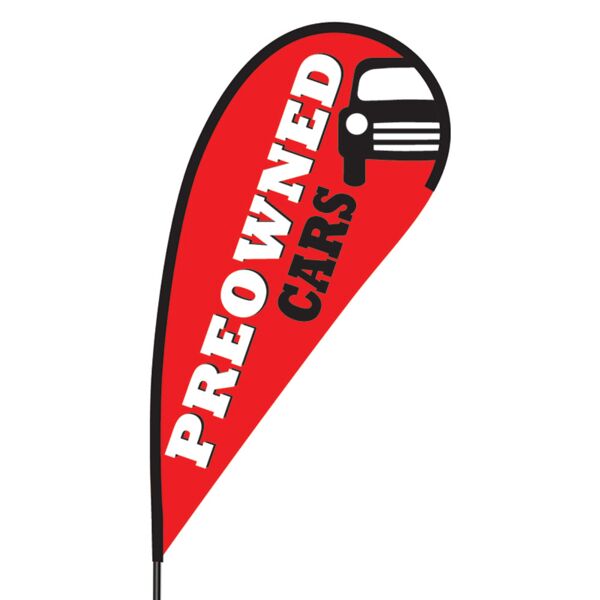 Pre-Owned Cars Flex Blade Flag - 09' Single Sided Thumbnail