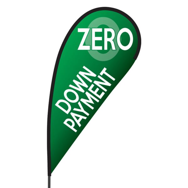 Zero Down Payment Flex Blade Flag - 09' Single Sided Thumbnail