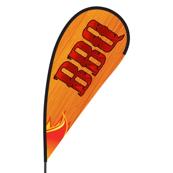 BBQ Flex Blade Flag - 09' Single Sided Thumbnail