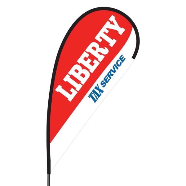 Liberty Tax Service Flex Blade Flag - 09' Single Sided Thumbnail
