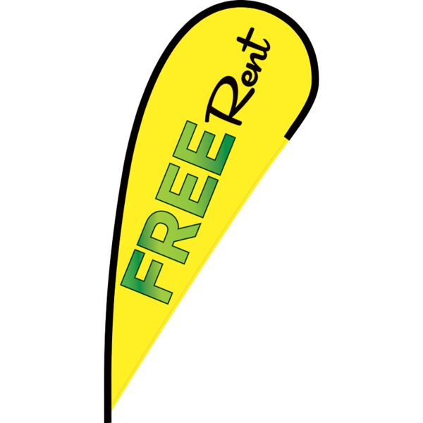 Free Rent Flex Blade Flag - 12' Thumbnail