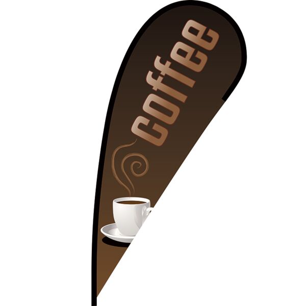 Coffee Flex Blade Flag - 12' Thumbnail