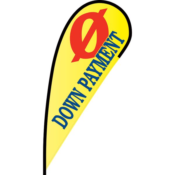 0 Down Payment Flex Blade Flag - 12' Thumbnail