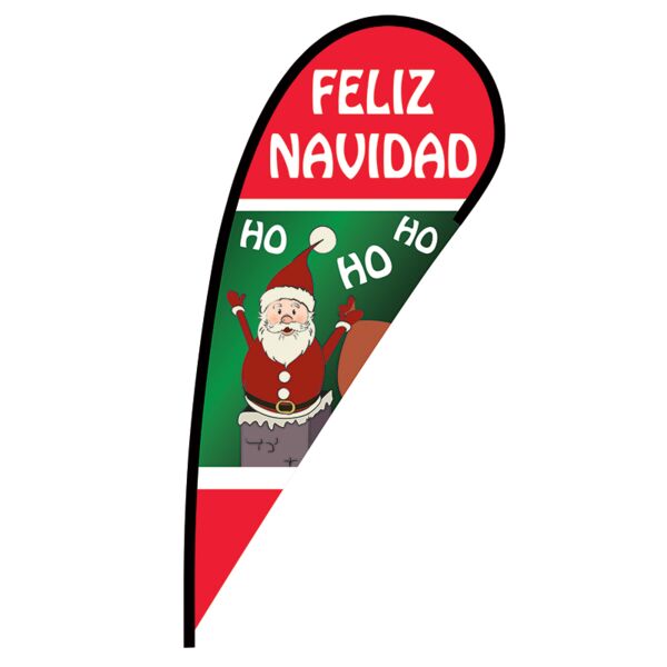 Feliz Navidad Flex Blade Flag - 12' Thumbnail