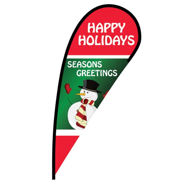 Happy Holidays Flex Blade Flag - 12' Thumbnail