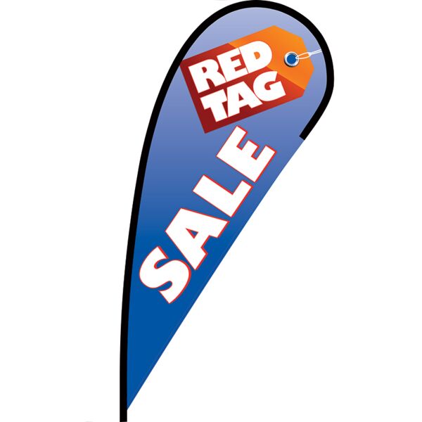Red Tag Sale Flex Blade Flag - 12' Thumbnail