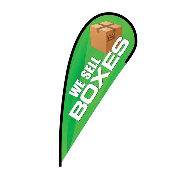 We Sell Boxes Flex Blade Flag - 12' Thumbnail