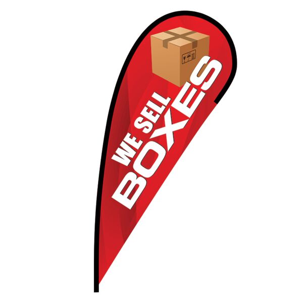 We Sell Boxes Flex Blade Flag - 12' Thumbnail