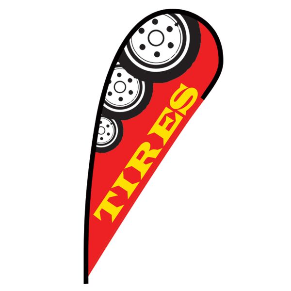 Tires Flex Blade Flag - 12' Thumbnail