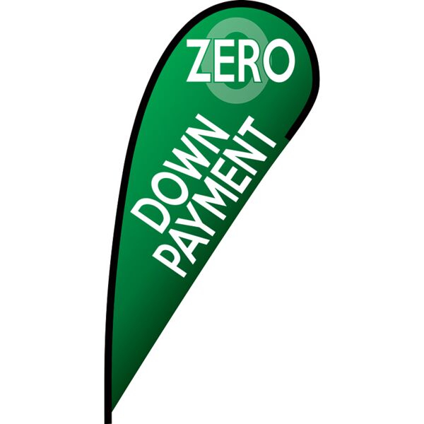 Zero Down Payment Flex Blade Flag - 12' Thumbnail