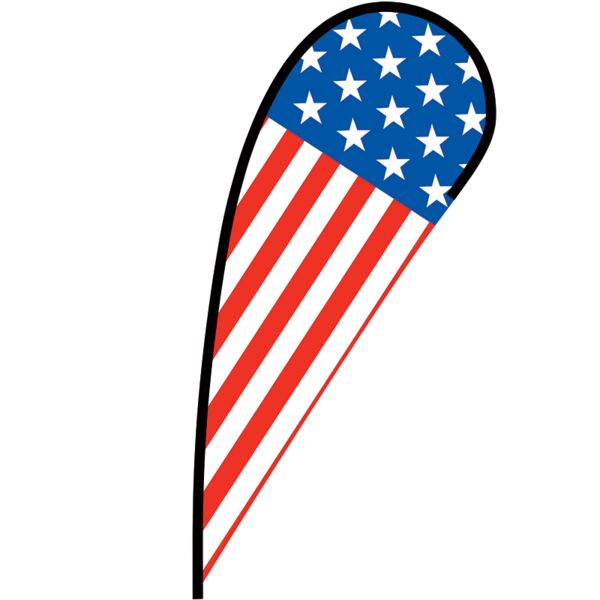 US Flag Flex Blade Flag - 12' Thumbnail
