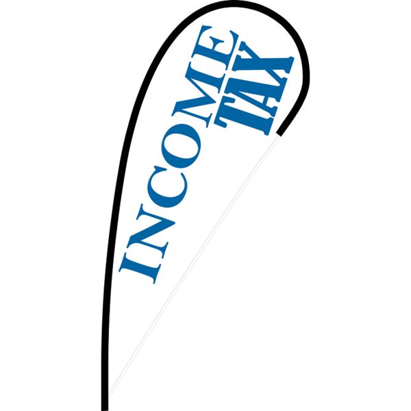 Income Tax Flex Blade Flag - 12' Thumbnail
