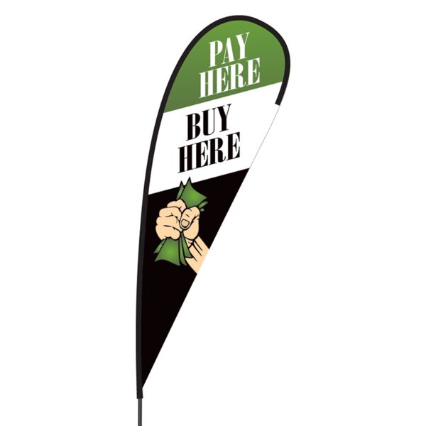 Buy Here Pay Here Flex Blade Flag - 15' Thumbnail