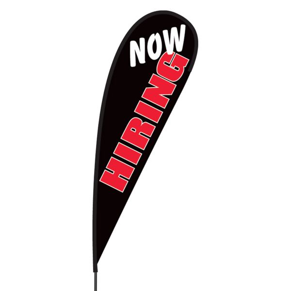 Now Hiring Flex Blade Flag - 15' Thumbnail