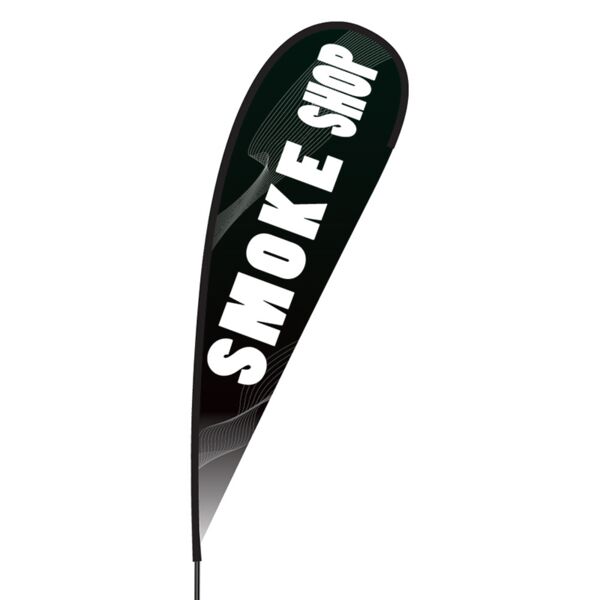 Smoke Shop Flex Blade Flag - 15' Thumbnail