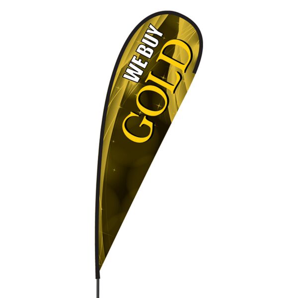 We Buy Gold Flex Blade Flag - 15' Thumbnail