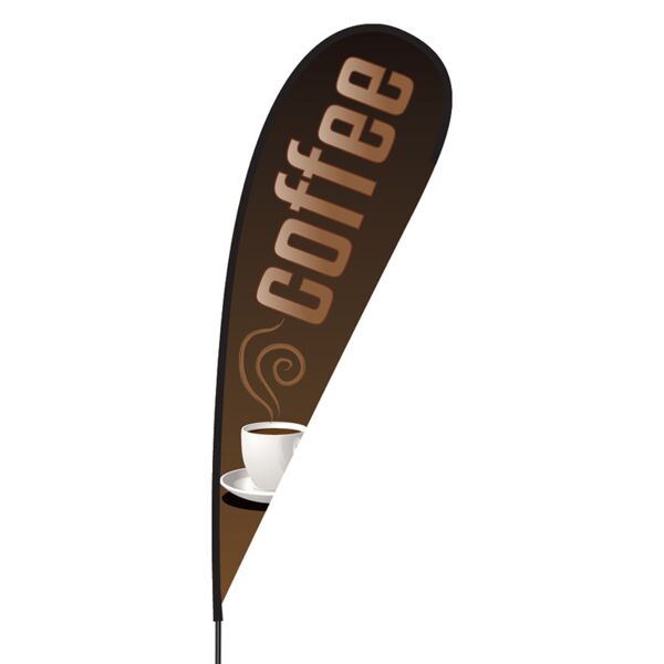 Coffee Flex Blade Flag - 15' Thumbnail