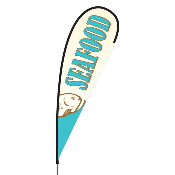 Seafood Flex Blade Flag - 15' Thumbnail