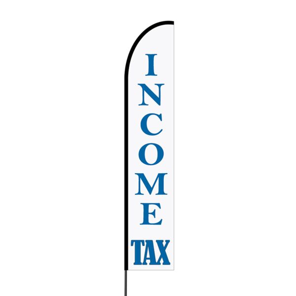 Tax Promo Flex Banner EVO Flag Single Sided Print Thumbnail