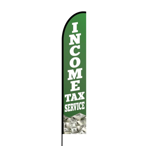 Tax Promo Flex Banner EVO Flag Single Sided Print Thumbnail