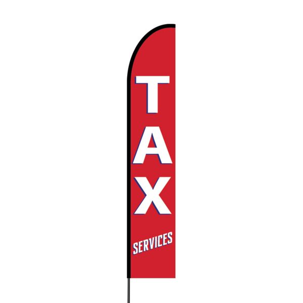 Tax Promo Flex Banner EVO Flag Single Sided Print Thumbnail